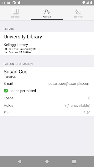 CSUSM University Library Screenshot 3