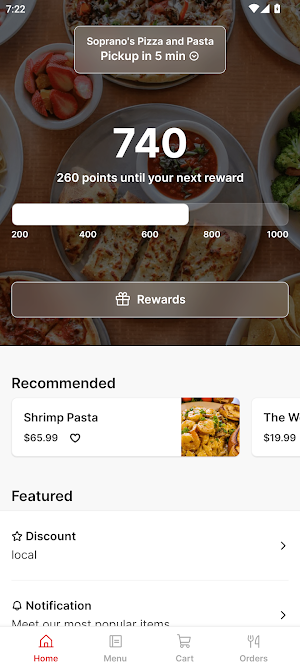 Soprano's Pizza and Pasta App Screenshot 0