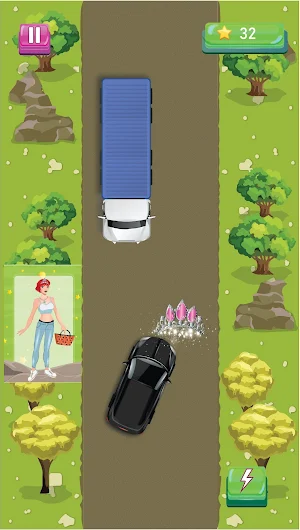 Fashionable Girls Car Racing Screenshot 2