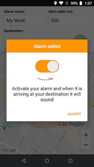 GPS travel alarm - Awake! Screenshot 2