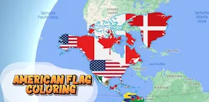 Coloring American Flag Screenshot 3