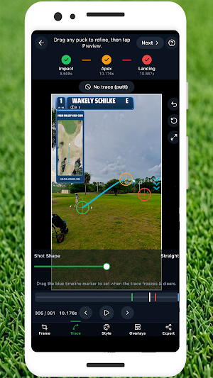 Golf Ball Tracer Screenshot 0