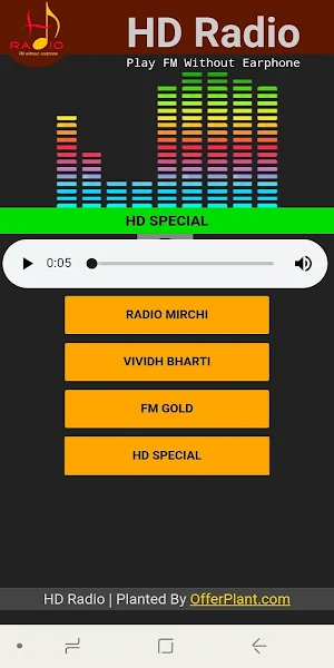 HD Radio : FM without earphone Screenshot 2
