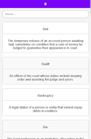 Law Dictionary Screenshot 3