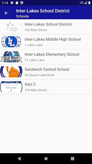 Inter-Lakes School District Screenshot 1