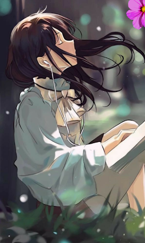 Sad Girl Anime Wallpaper Screenshot 2