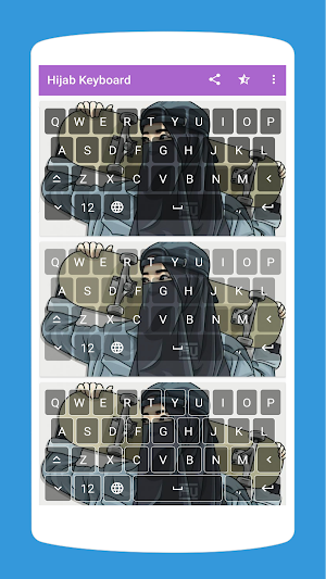 Aesthetic Hijab Keyboard Theme Screenshot 0