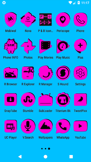 Pink and Black Icon Pack Screenshot 3