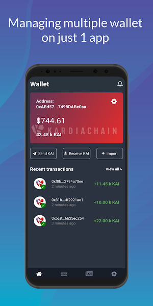 KardiaChain Wallet Screenshot 2