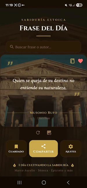 Frases Estoicas Diarias Screenshot 0