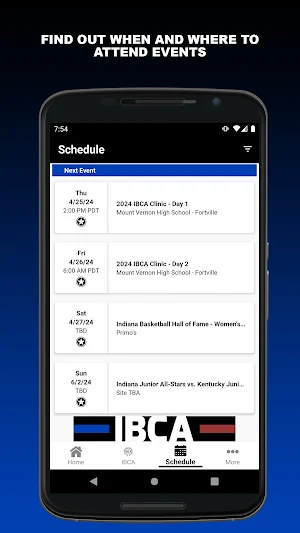 IN Basketball Coaches Assoc. Screenshot 1