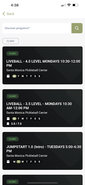 Santa Monica Pickleball Center Screenshot 1