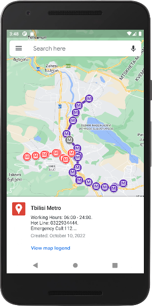 Map Info Georgia Screenshot 2