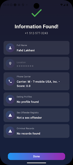 ClarityCheck - Phone Lookup Screenshot 2