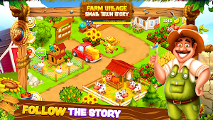 Happy Farm Town Small Village Screenshot 0