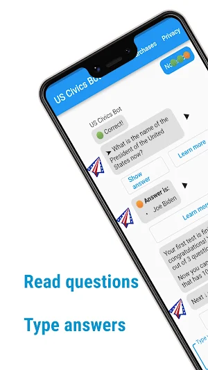 US Citizenship Test Bot 2023 Screenshot 1