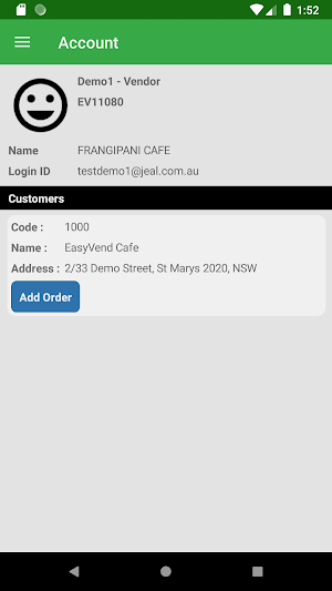 EasyVend Orders Screenshot 1