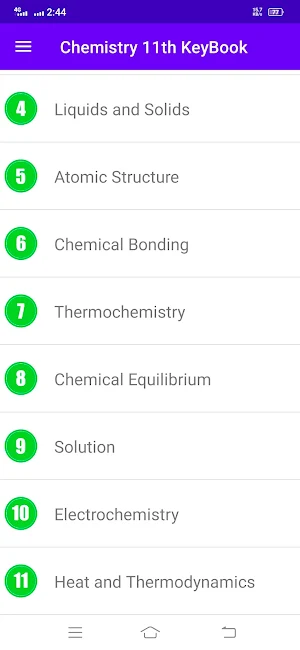 Chemistry 11th KeyBook Screenshot 3