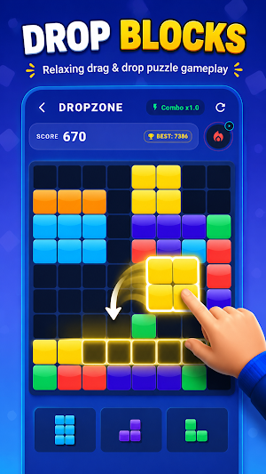 DropZone: Block Puzzle Screenshot 1