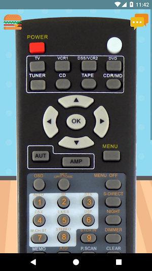 Universal Audio Receiver Remote Control Screenshot 1
