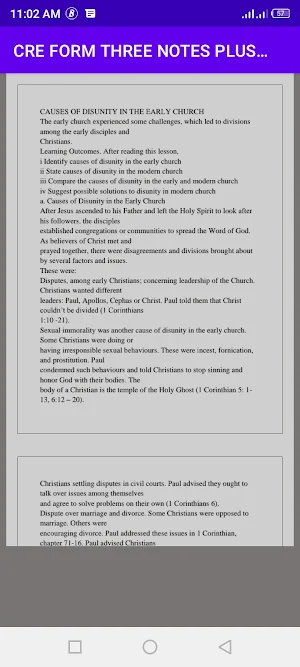 C.r.e : form three notes Screenshot 3