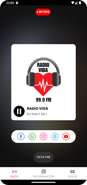 Radio Vida Screenshot 2