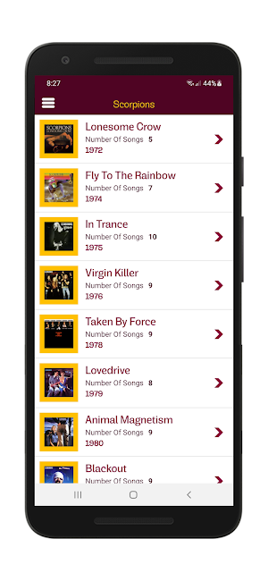 Scorpions Lyrics & Wallpapers Screenshot 1