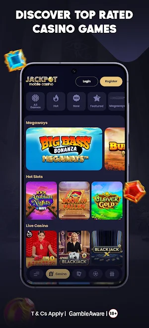 Jackpot Mobile Casino Screenshot 1
