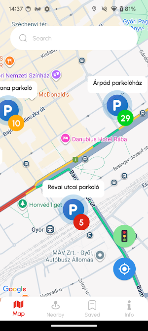Parkolás Győr Screenshot 1