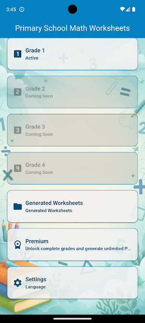 Primary Math Worksheets Screenshot 0