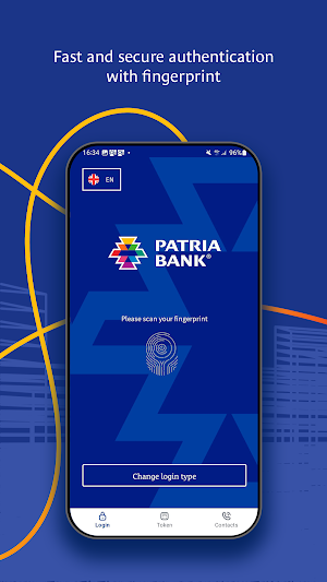 Patria Business Mobile Banking Screenshot 1