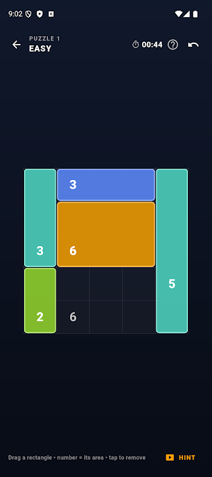 Shikaku - Rectangle Puzzle Screenshot 1
