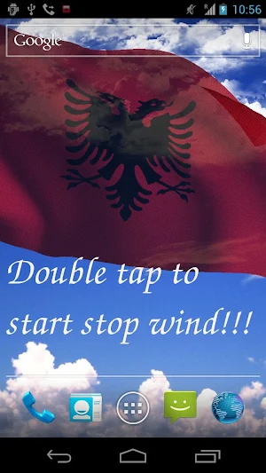 Albania Flag Live Wallpaper Screenshot 0