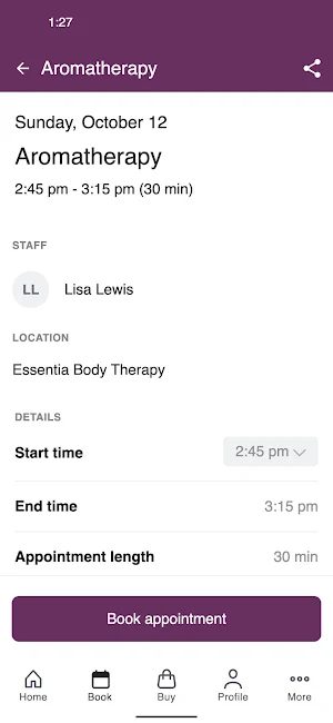 Essentia Body Therapy Screenshot 2