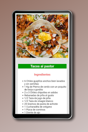 Recetas de Tacos Mexicanos Screenshot 3