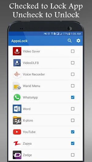 Fingerprint App Lock Real Screenshot 1