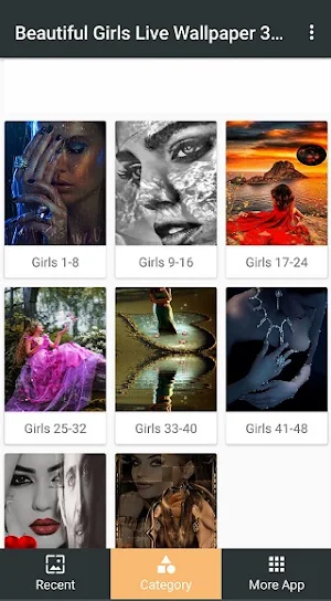 Beautiful Girls Live Wallpaper Screenshot 1
