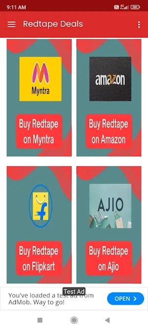 Redtape Online Shopping App Screenshot 0