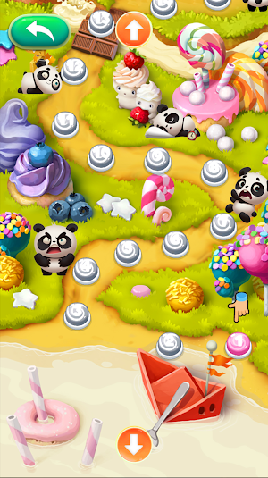 Panda Jewelry Jungle Match 3 Screenshot 1