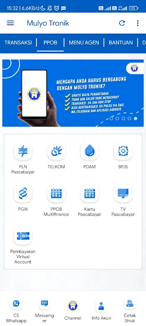 Mulyo Tronik - Pulsa & PPOB Screenshot 2