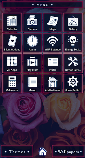 Colorful Roses Theme +HOME Screenshot 1