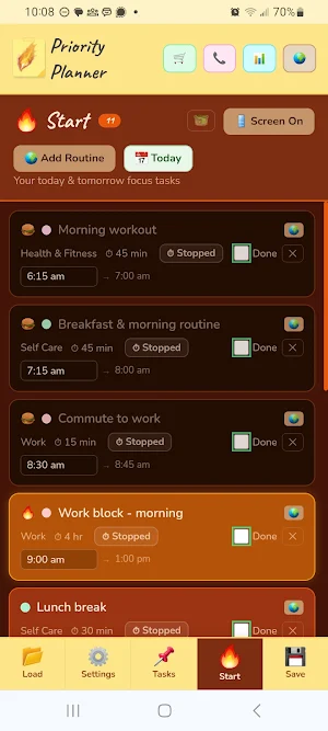 Priority Planner Screenshot 1