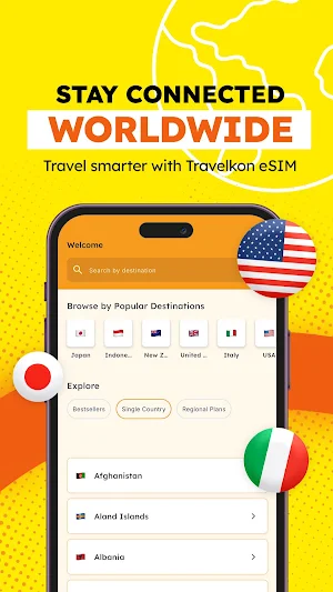TravelKon: Travel eSIM & Data Screenshot 0