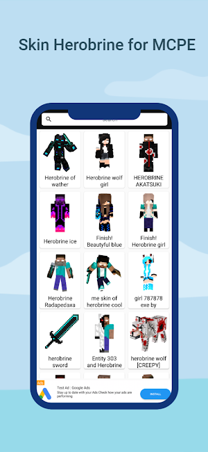 Herobrine Skins 3D Screenshot 2