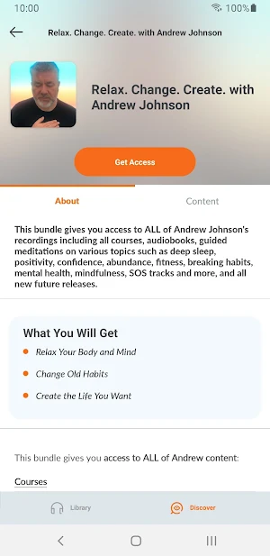 Relax Change Create Meditation Screenshot 3
