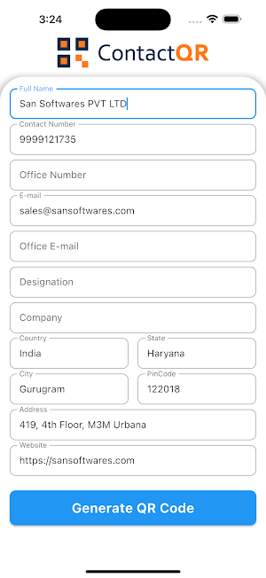 ContactQR Screenshot 1