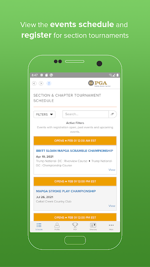 Middle Atlantic PGA Section Screenshot 1