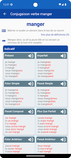 French Verb Conjugation Screenshot 0