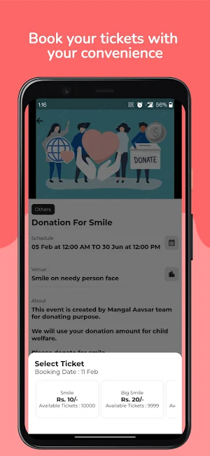 BookEventNow Screenshot 2