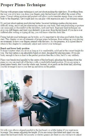 Piano Keyboard Tutorial Screenshot 1